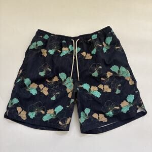 Quicksilver Waterman Collection Swim Trunk‎ Mens Large Hawaiian Shorts Beachy